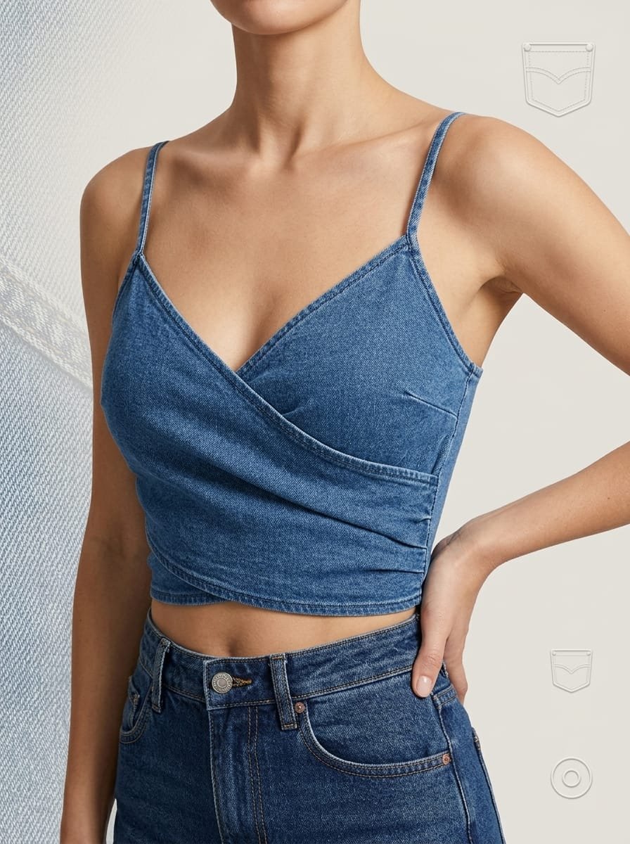 Women's crop top, fully customizable design with low MOQ, manufactured finished activewear