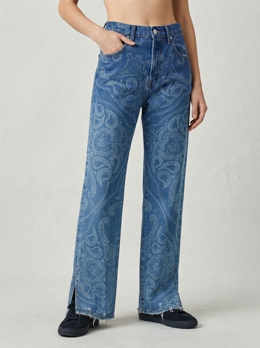 Denim pant, manufactured finished garment