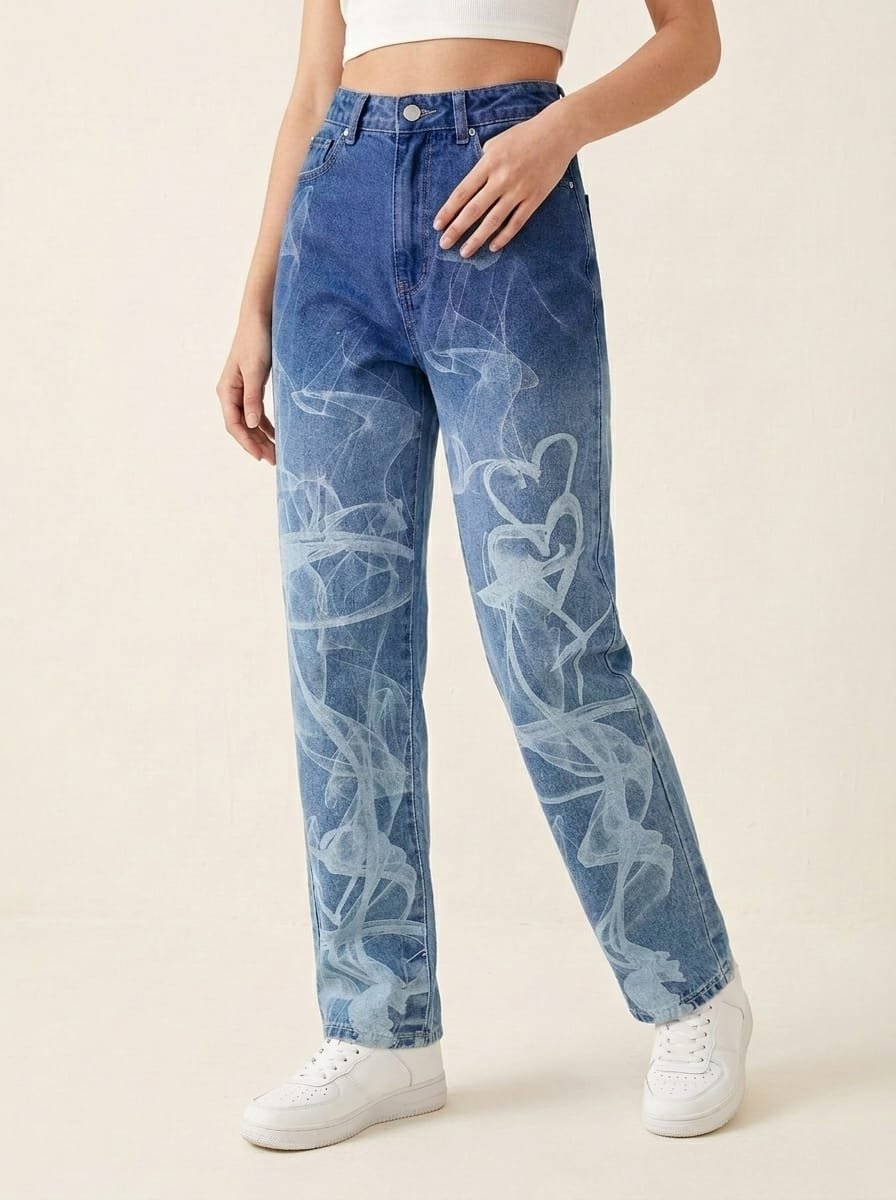Denim pant, manufactured finished garment
